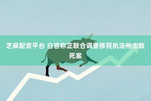 芝麻配资平台 白宫称正联合调查移民执法枪击致死案